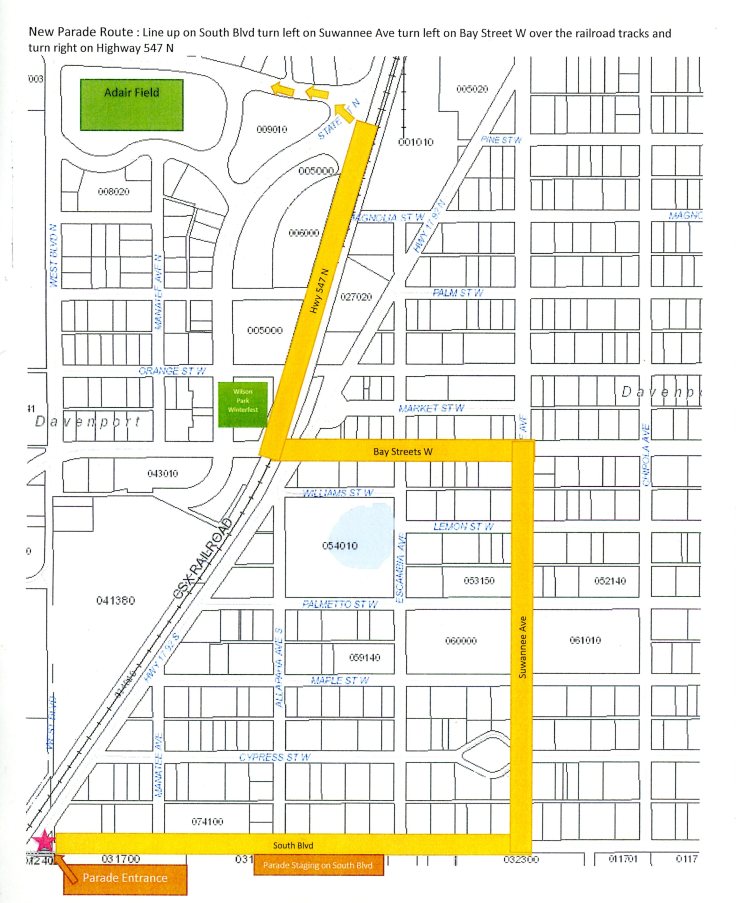 2018 Xmas Parade Route001
